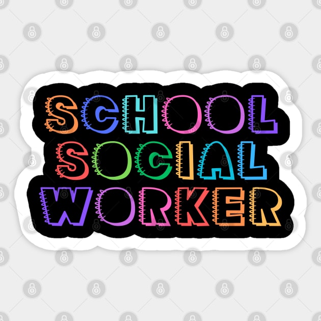 School Social Worker Sticker by Adisa_store